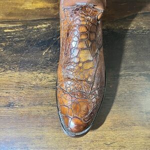 Justin Boots Pre-Ban Sea Turtle skin Cowboy Boots